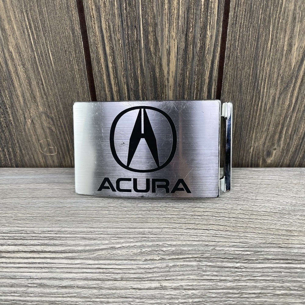 Belt Buckle Licensed Brushed Metal Acura Logo